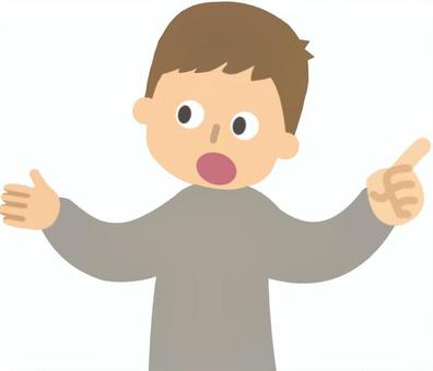 なにかとなにかを分けて解説する男性 解説,分ける,仕分け,仕訳,男性,指差し,説明のイラスト素材