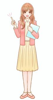 Office casual female standing picture material, JPG and PNG Office casual female standing picture material, female, whole body, grown up, JPG and PNG