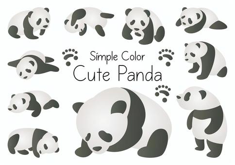 Illustration, panda, animal, meatballs, 