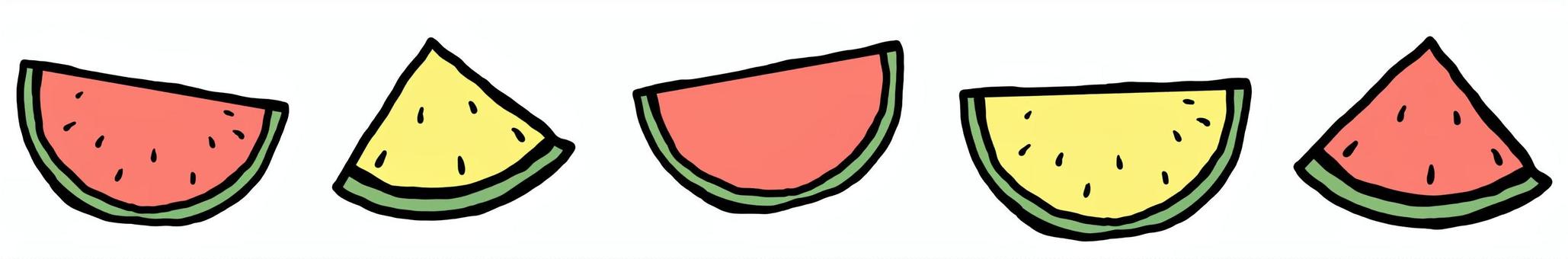 Illustration, watermelon, fruit, fruits, JPG and PNG