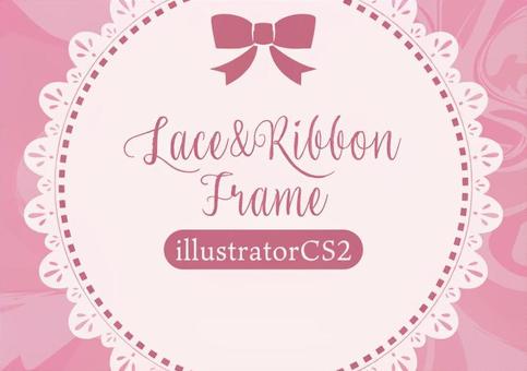 Lace and marble pattern frame 24, , JPG and AI