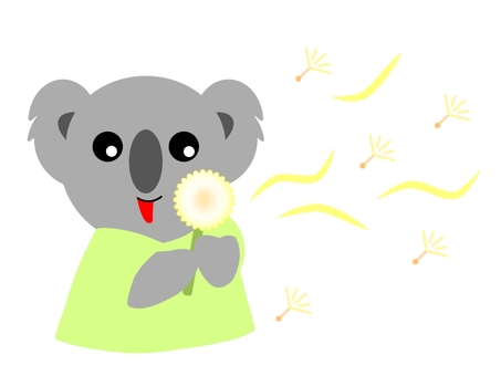 Dandelion fluff (koala), , JPG and PNG