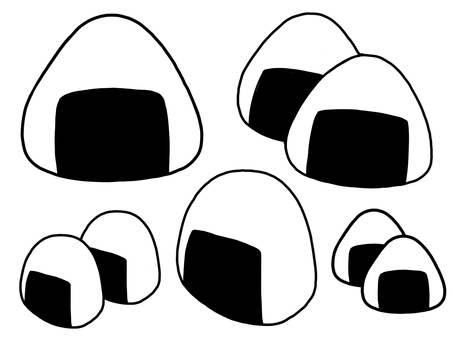 Rice ball set, , JPG and PNG