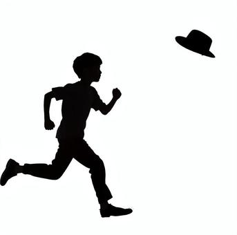 飛んで行った帽子を追いかける子供 飛んで行った帽子を追いかける子供 帽子,男の子,子供,追いかける,飛ばされる,風,台風,強風,焦り,走るのイラスト素材