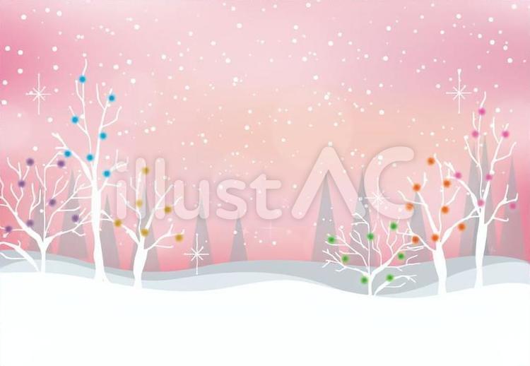 クリスマスの背景5 大雪,メリークリスマス,カワイイのイラスト素材