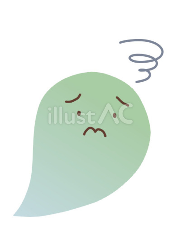 モヤモヤと悩んでしまう、たましい 魂,モヤモヤ,考えるのイラスト素材