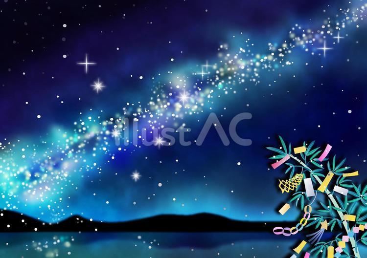 七夕の美しい背景014 夏,七夕,背景のイラスト素材