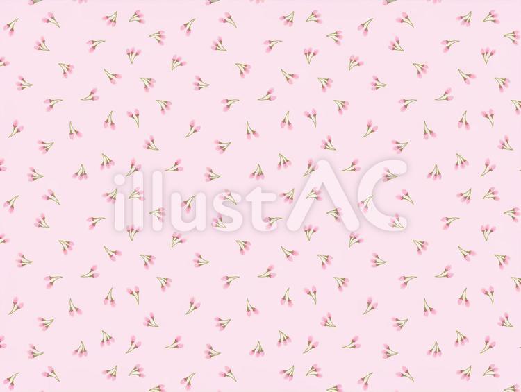 桜のつぼみ模様（ピンク背景） 桜,さくら,蕾のイラスト素材