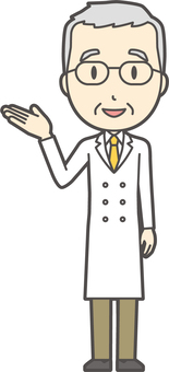 White Hair Male Doctor-153-Full Body, , JPG, PNG and AI