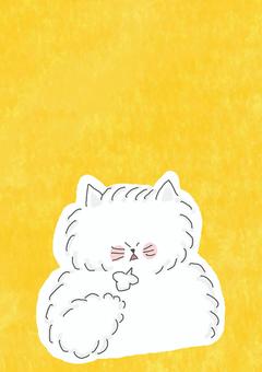 安心するねこちゃん かわいい,安心,ほっ,深呼吸,呼吸,緊張,ため息,ねこ,どうぶつ,いきもののイラスト素材