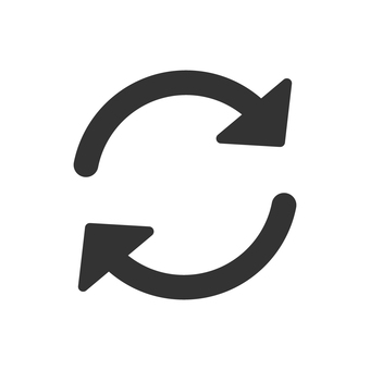 循環アイコン 循環,ループ,回転,反復,継続,サイクル,更新,改善,再生,繰り返しのイラスト素材