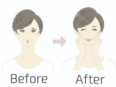 Hair Before After Short Hair Female, before after, hair, shiny hair, JPG and PNG