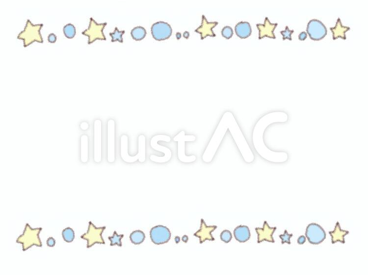 星罫線 星,水玉,罫線のイラスト素材