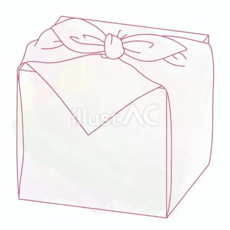 重箱 風呂敷,包み,蝶結びのイラスト素材