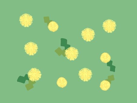 たんぽぽの壁紙素材 たんぽぽ,植物,春,花,草,黄色,自然,緑,壁紙,かわいいのイラスト素材