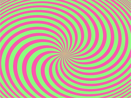 渦巻き背景【ピンク✕黄緑】 渦巻き,回転,背景,錯視,壁紙,スパイラル,​旋回,レトロのイラスト素材