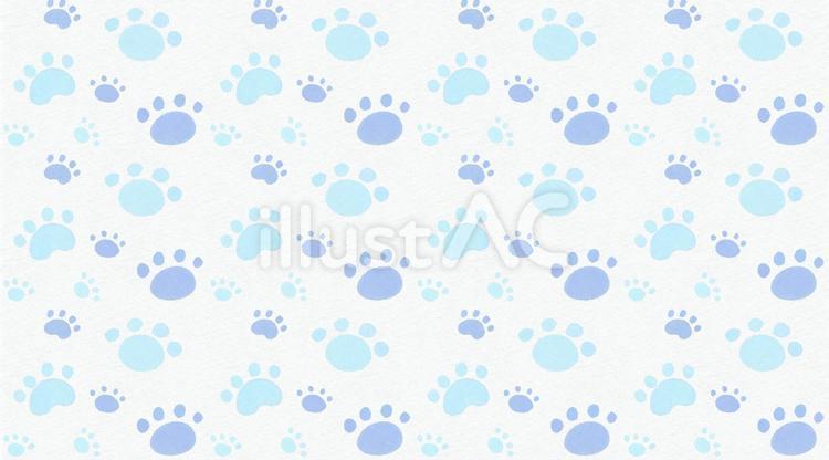 Free Vectors | Background paw pattern blue paper