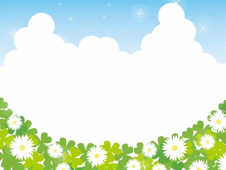 Clover, JPG and EPS Clover, flower garden, clover, three leaves, JPG and EPS