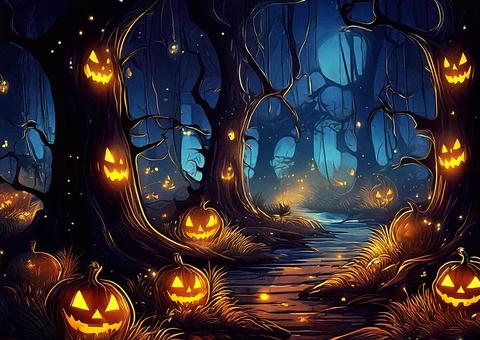 Forest Halloween Background, JPG Forest Halloween Background, halloween, background, woods, JPG