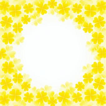 Clover frame (yellow), , JPG and AI