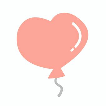 ハート風船　ピンク ふうせん,バルーン,ももいろ,桃色,紅色のイラスト素材