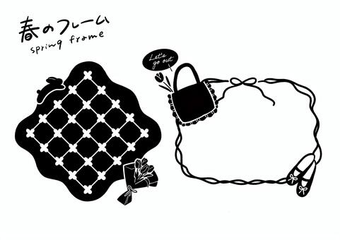 Illustration, Illustration, spring, the season, frame,