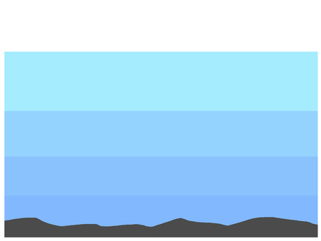 삽화, 바다, 평원, 그라데이션, 