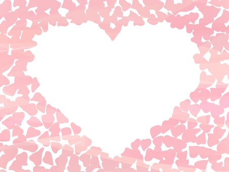 ピンクの花びらで作ったハート背景 ハート,感謝,愛,恋,背景,バレンタイン,ホワイトデー,2月,3月,ハートマークのイラスト素材