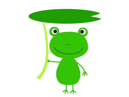 Illustration, a frog, frog, rainy season, 