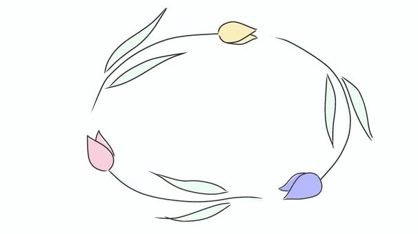 tulip frame, JPG and PNG tulip frame, , JPG and PNG