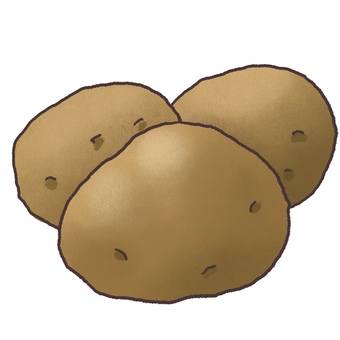 ジャガイモ ジャガイモ,芋,野菜,根菜,食べ物のイラスト素材