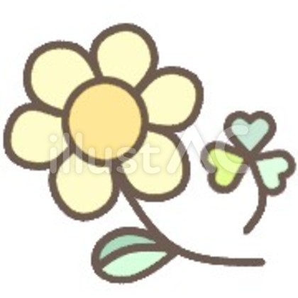 手描き風 お花