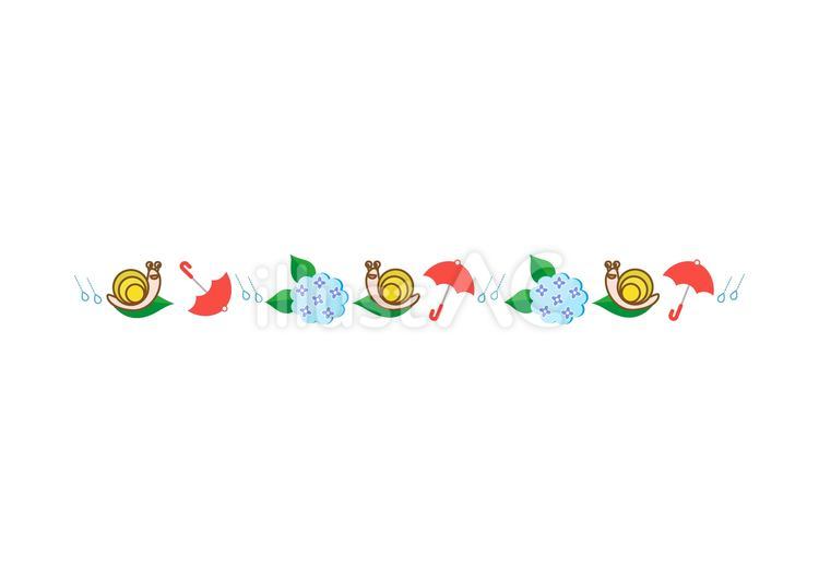 梅雨のイメージのライン ライン,梅雨,６月のイラスト素材