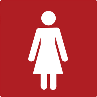 女子トイレのマーク 女性,女子トイレ,トイレ,マーク,看板,便所,公衆トイレ,標識,お手洗い,化粧室のイラスト素材