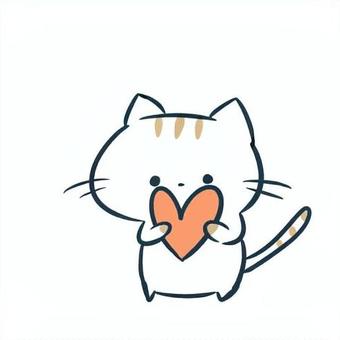 ねこ/ハート