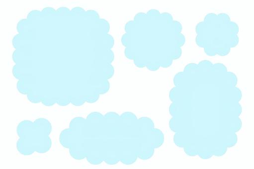 Illustration, momoko too, munching, cloud, 