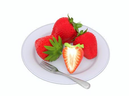 クリスマスケーキ用果物や春の味覚のイチゴ イチゴ,味覚,フルーツ,春,果物,おやつ,食品のイラスト素材