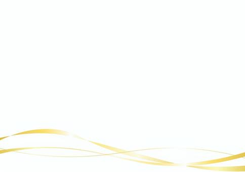 金色のウェーブ クリスマス,金色,ウェーブ,フレーム,ゴージャス,リボン,高級,ゴールド,ラグジュアリー,グラデーションのイラスト素材