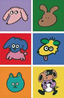 Illustration, dog, animal, colorful, 
