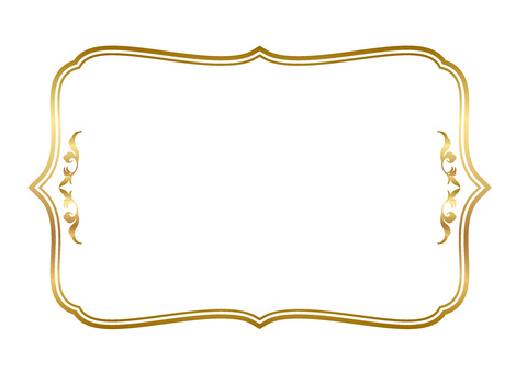 アンティークエレガンスフレーム金 エレガント,フレーム,飾り枠,クラシック,デコレーション,葉,ボタニカル,グラフィック,アンティーク,洋風のイラスト素材