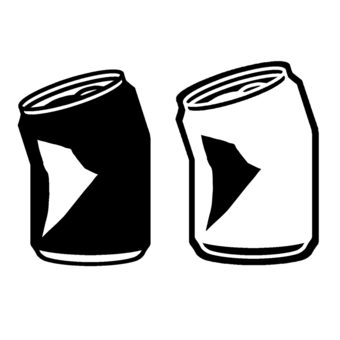 Illustration, empty can, can, garbage, 