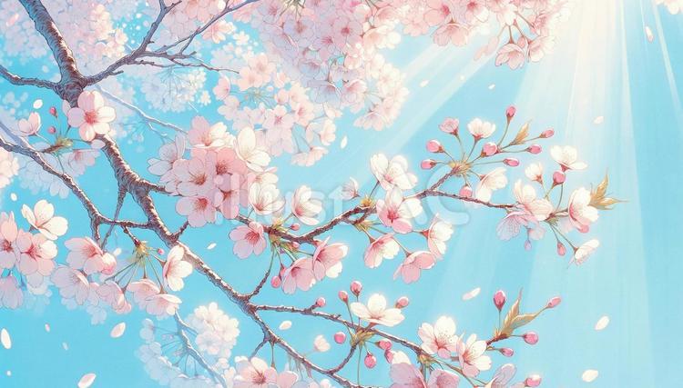 春の訪れ 桜,春,ピンクのイラスト素材