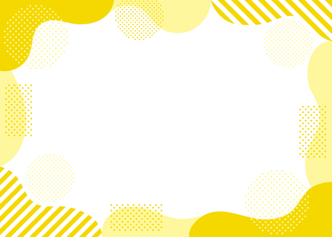 流体シェイプの背景17_E 背景,幾何学,フレーム,ポップ,メンフィス,流体シェイプ,かわいい,ドット,シンプル,おしゃれのイラスト素材