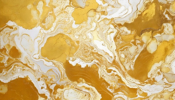 金色と白のまだら模様