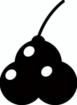 秋の木の実のイラスト 木の実,シルエット,季節,実り,行事,収穫,自然,晩秋,飾り,和のイラスト素材