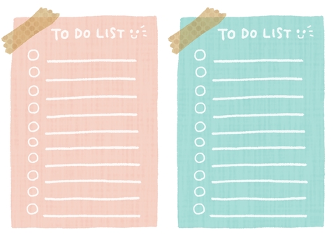 Illustration, her şey, yapılacak şeyler, liste, 