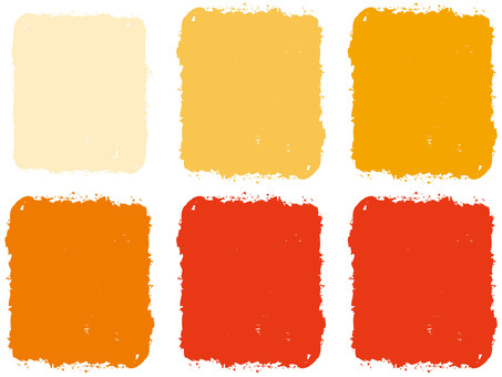 Crayon frame (Orange type), , JPG, PNG and AI