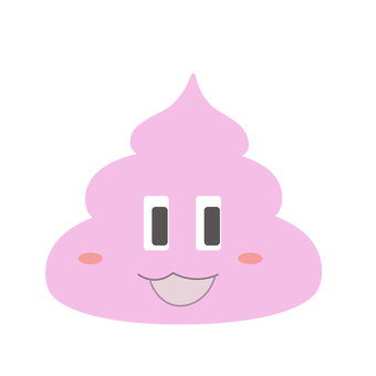 Illustration, poo, icon, pink, 