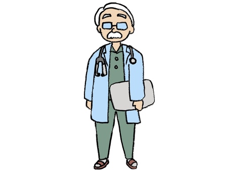 カルテを持った医者 カルテを持った医者 医者,カルテ,病院,医師,白衣のイラスト素材