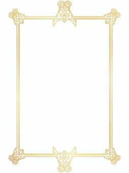 高級感のあるクラシックな装飾フレーム フレーム,飾り枠,ゴールド,背景,グラデーション,高級感,ゴージャス,エレガント,クラシック,洋風のイラスト素材